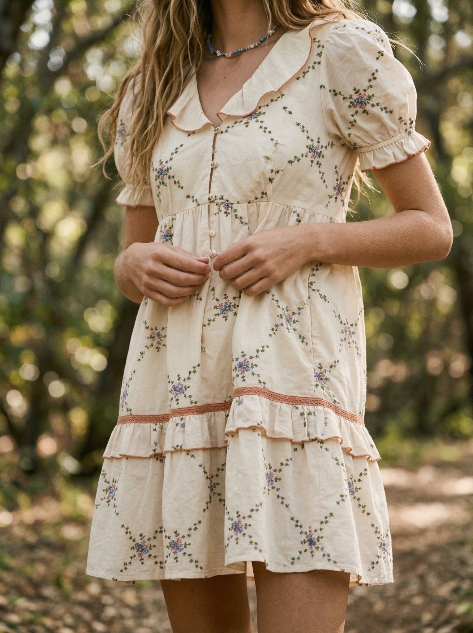 June Embroidered Prairie Dress - Westly