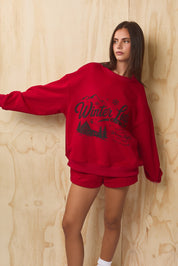 Juniper Lodge Graphic Sweatshirt - Red