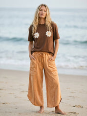 Just Dandy Flower Crochet Patch Tee - Westly