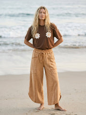 Just Dandy Flower Crochet Patch Tee - Westly