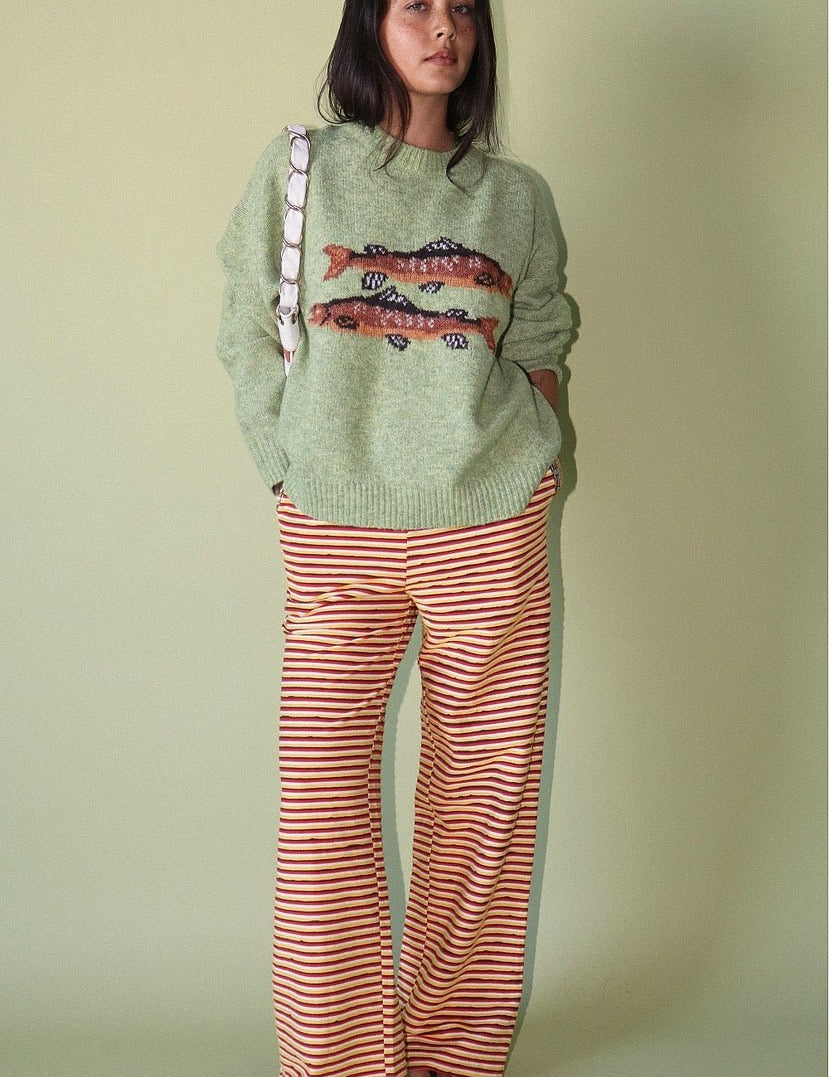Kenai Trout Graphic Knit Sweater - Westly