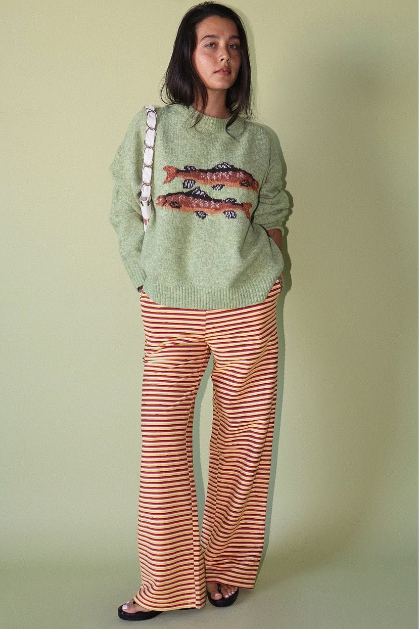 Kenai Trout Graphic Knit Sweater - Westly