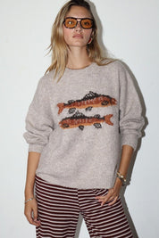 Kenai Trout Graphic Knit Sweater - Westly