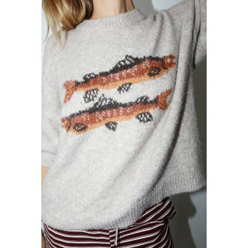 Kenai Trout Graphic Knit Sweater - Westly