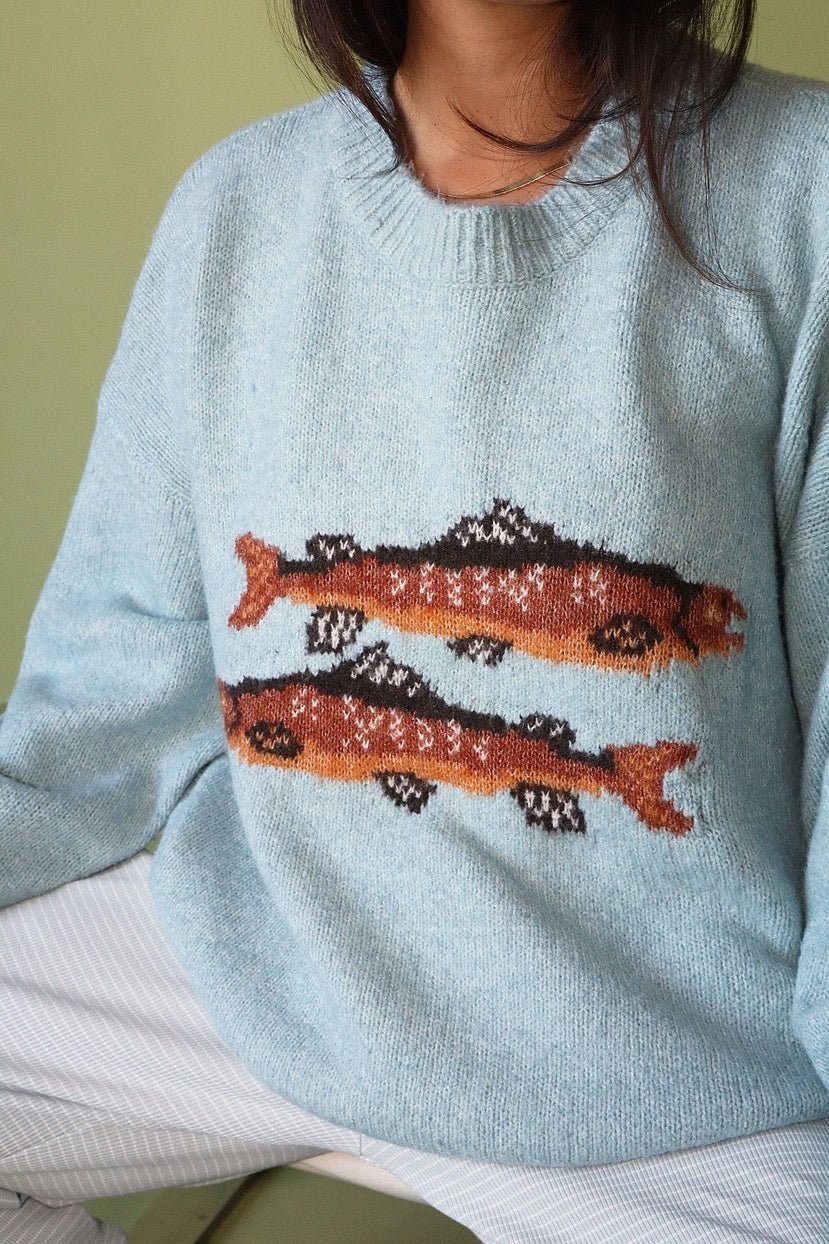 Kenai Trout Graphic Knit Sweater - Westly