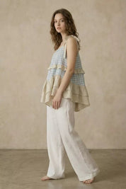 Kenzie Gingham Layered Tunic - Westly