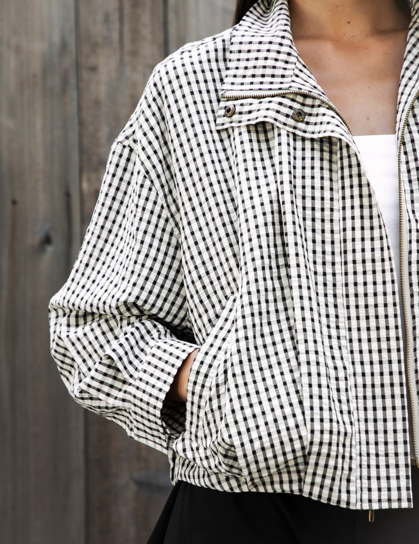 Keswick Gingham Bomber Jacket - Westly