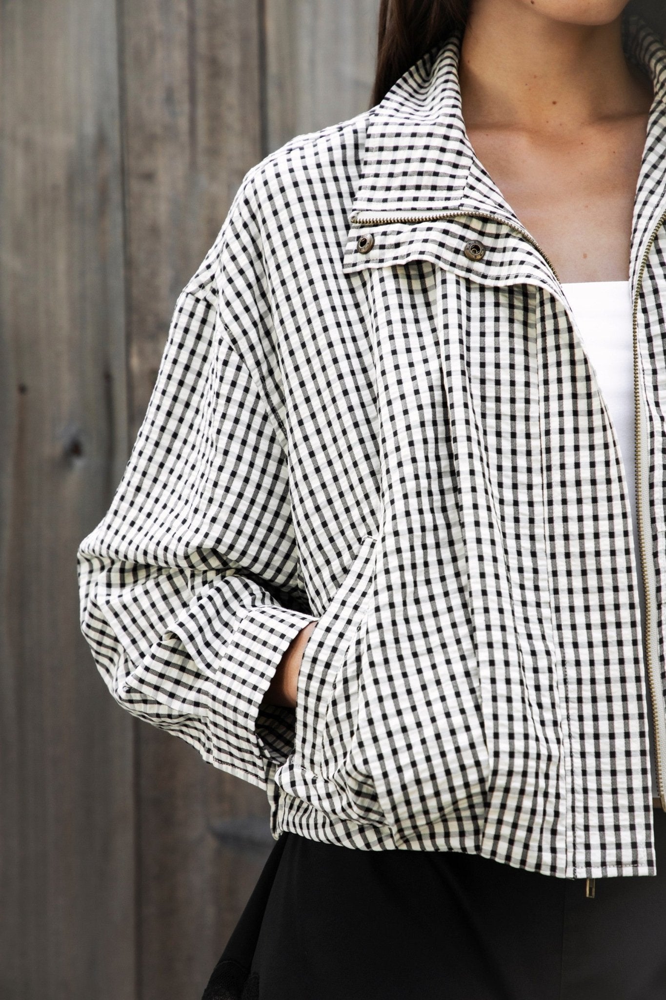 Keswick Gingham Bomber Jacket - Westly