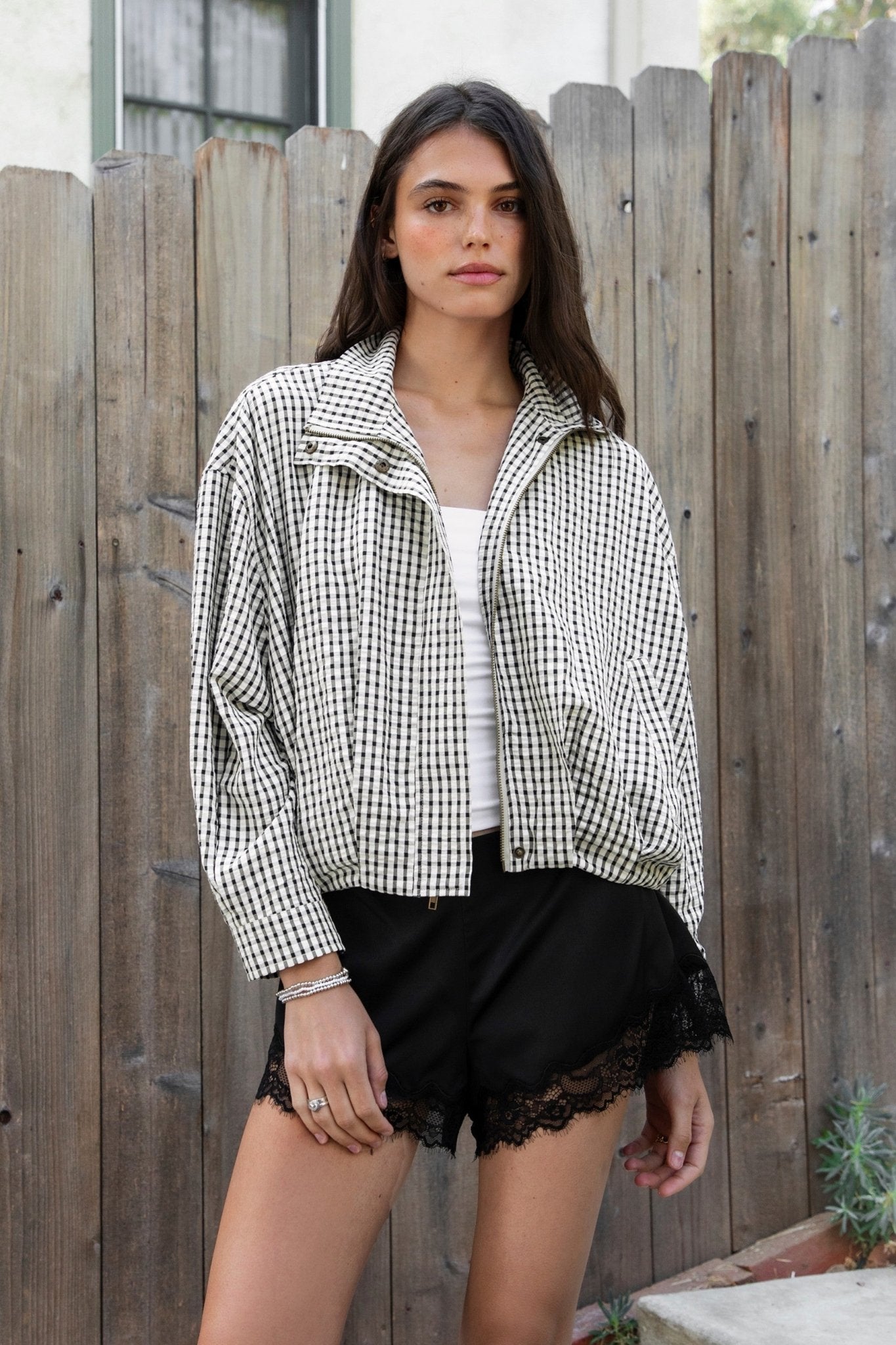 Keswick Gingham Bomber Jacket - Westly