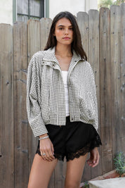 Keswick Gingham Bomber Jacket - Westly