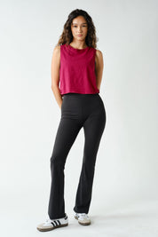 Kick Back Side-Knot Pima Cotton Tank - Westly