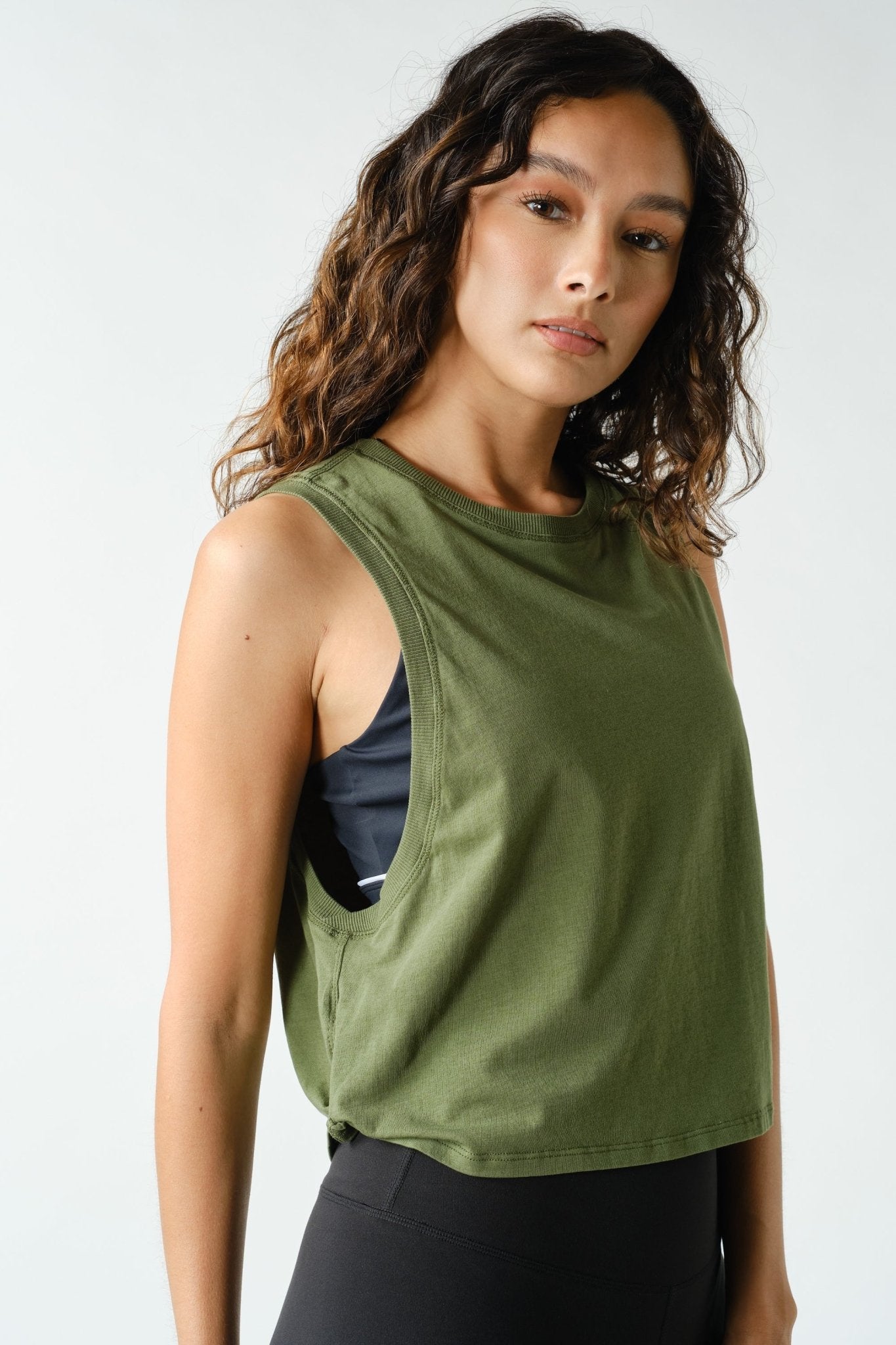 Kick Back Side-Knot Pima Cotton Tank - Westly