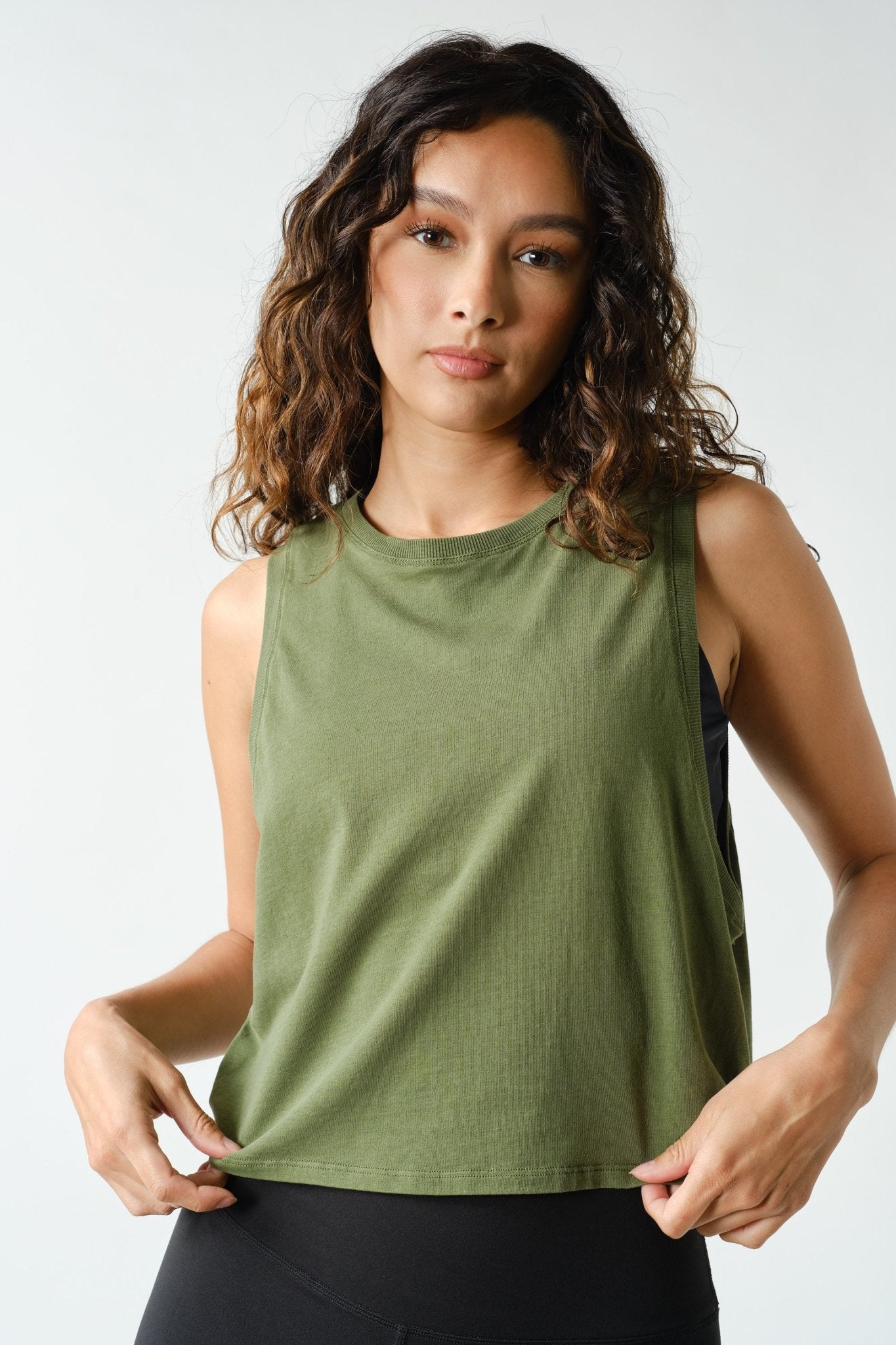 Kick Back Side-Knot Pima Cotton Tank - Westly