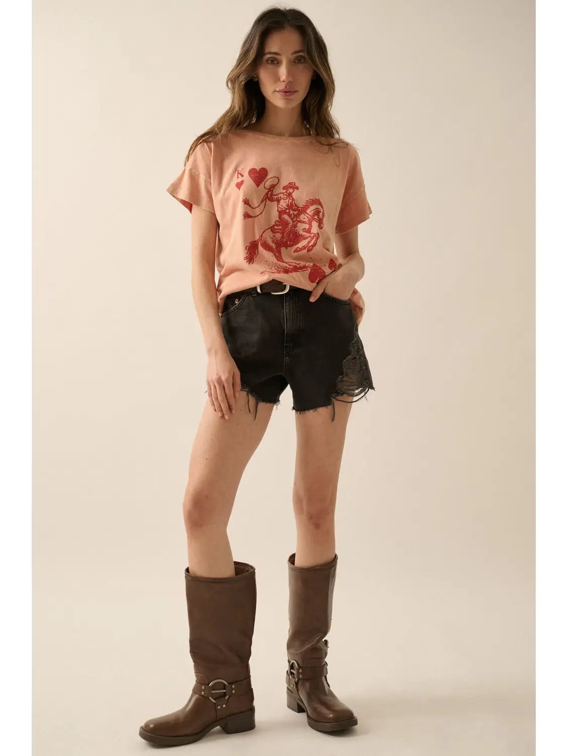 King of Hearts Vintage - Wash Graphic Tee - Westly