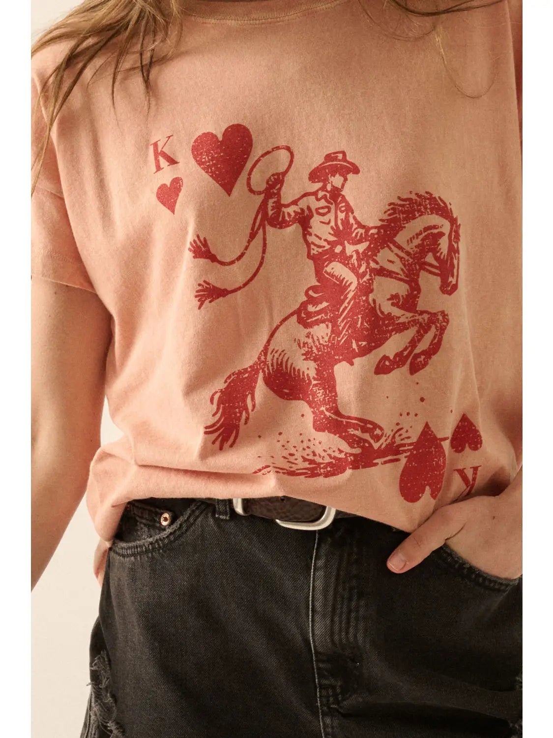 King of Hearts Vintage - Wash Graphic Tee - Westly