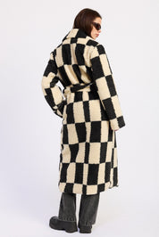 Kingsbridge Checked Belted Coat - Westly