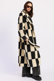 Kingsbridge Checked Belted Coat - Westly