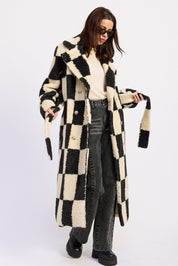 Kingsbridge Checked Belted Coat - Westly