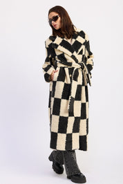 Kingsbridge Checked Belted Coat - Westly