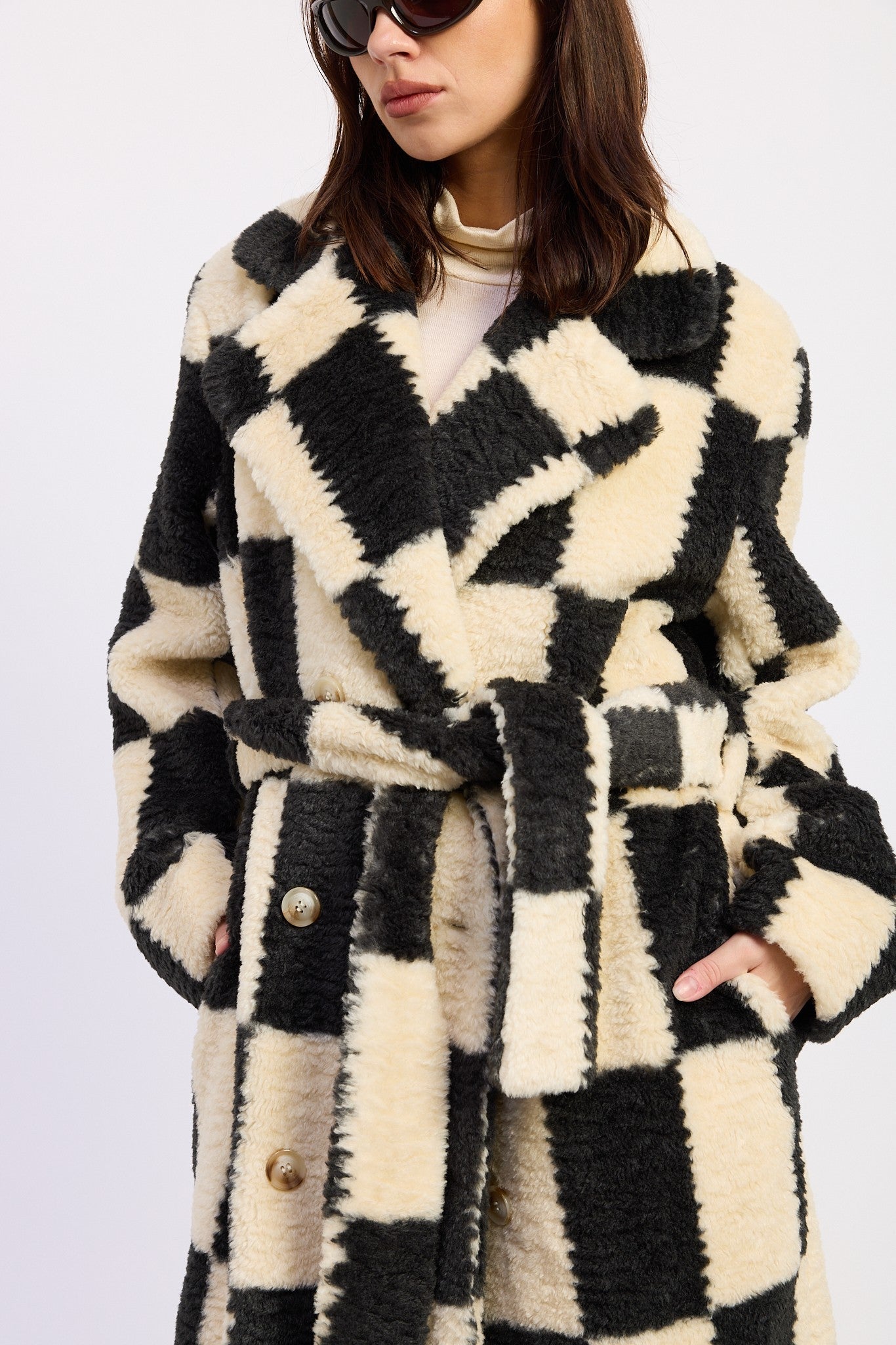 Kingsbridge Checked Belted Coat - Westly
