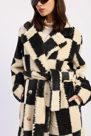 Kingsbridge Checked Belted Coat - Westly