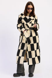 Kingsbridge Checked Belted Coat - Westly