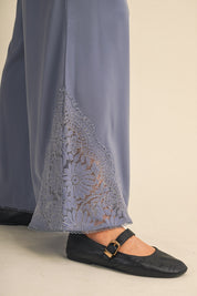 Lace at Leisure Lace Hem Palazzo Pants - Westly