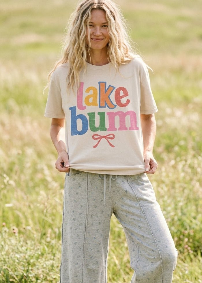 Lake Bum Oversized Graphic Tee - Westly