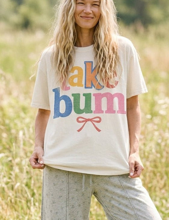 Lake Bum Oversized Graphic Tee - Westly