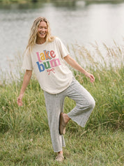 Lake Bum Oversized Graphic Tee - Westly