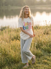 Lake Bum Oversized Graphic Tee - Westly