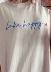 Lake Happy Oversized Graphic Tee - Westly