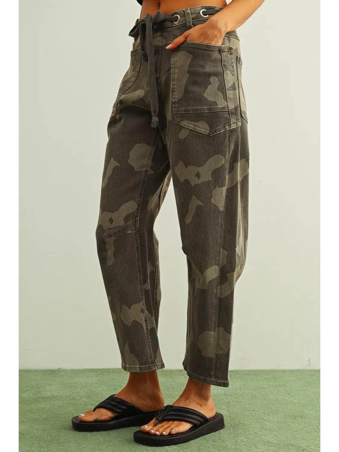 Landon Camouflage Pants with Belt - Westly