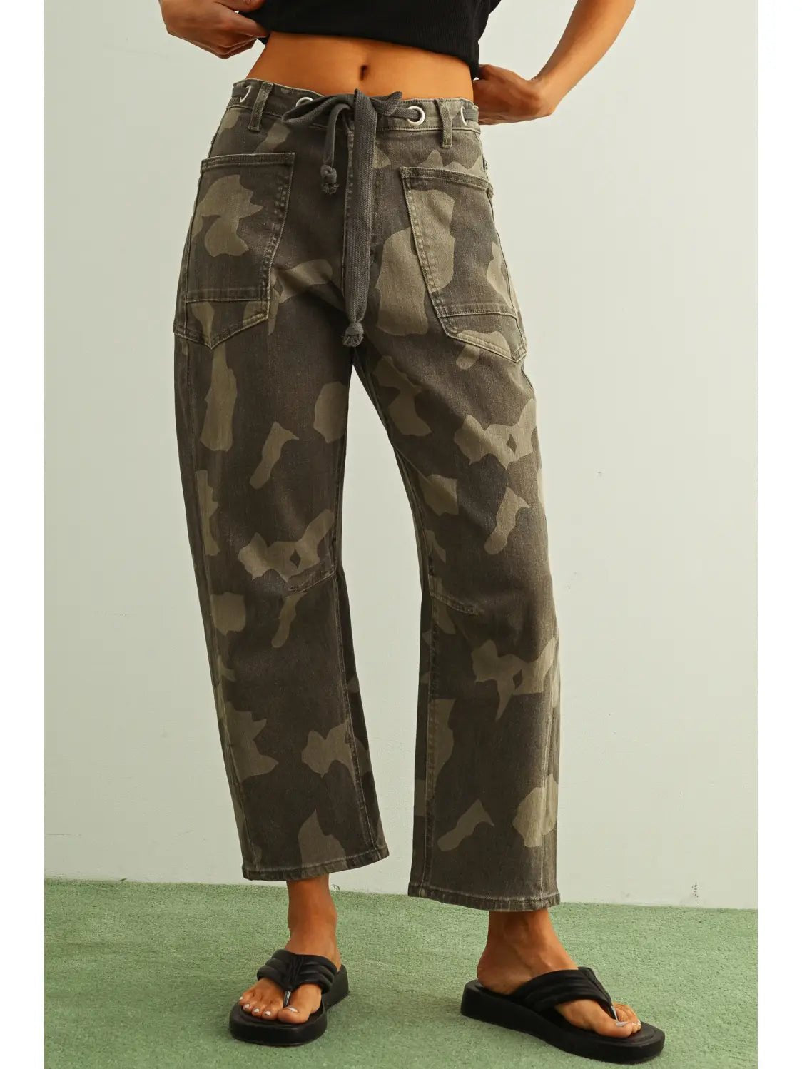 Landon Camouflage Pants with Belt - Westly