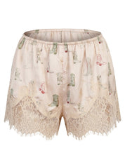 Laredo Cowboy Boot Lace Shorts - Ecru