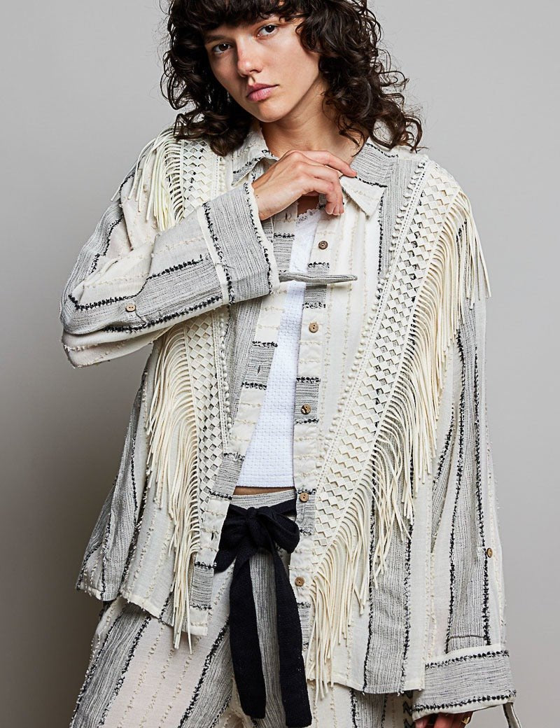 Laredo Fringe Shirt Jacket - Westly