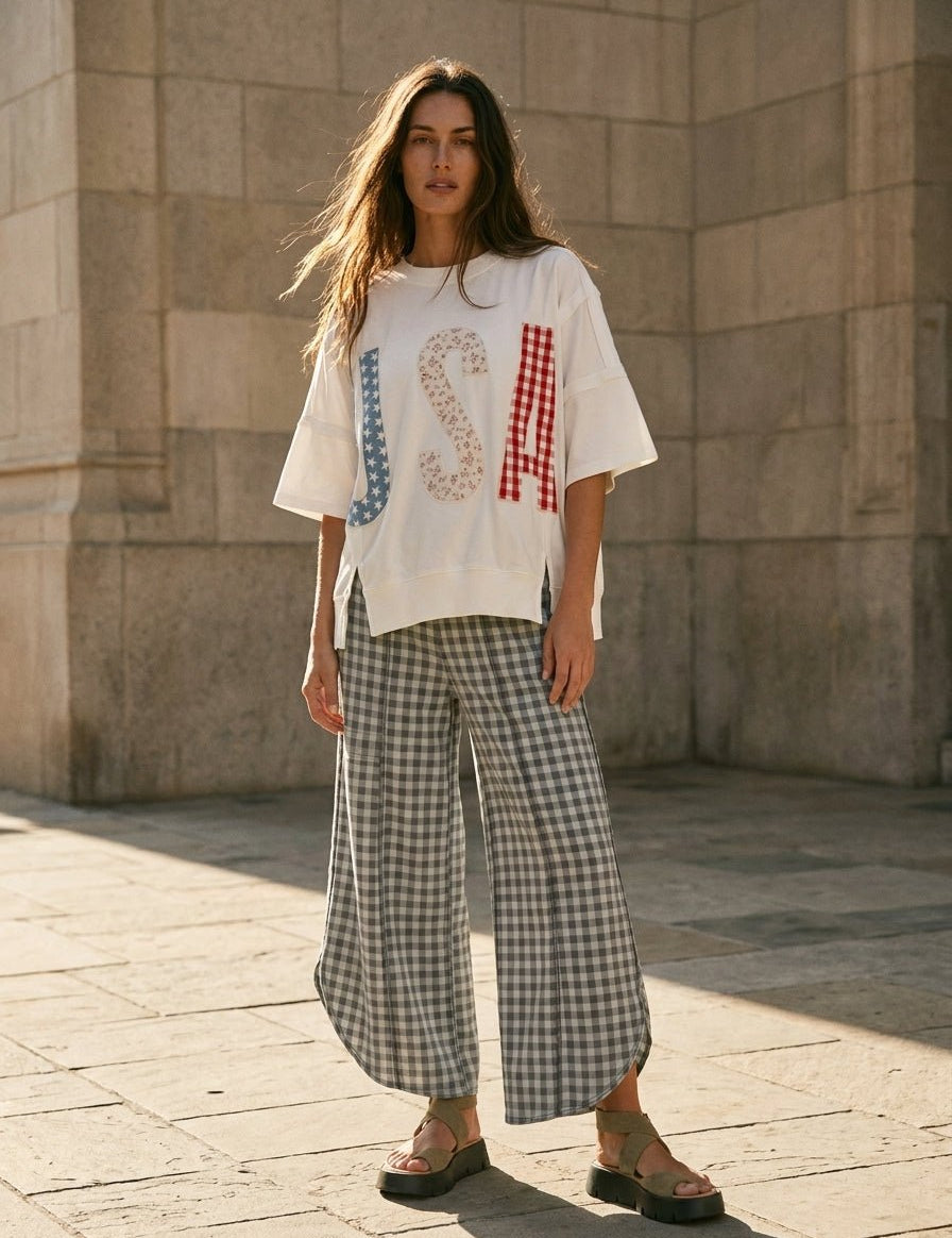 Larkin USA Oversized Top - Westly