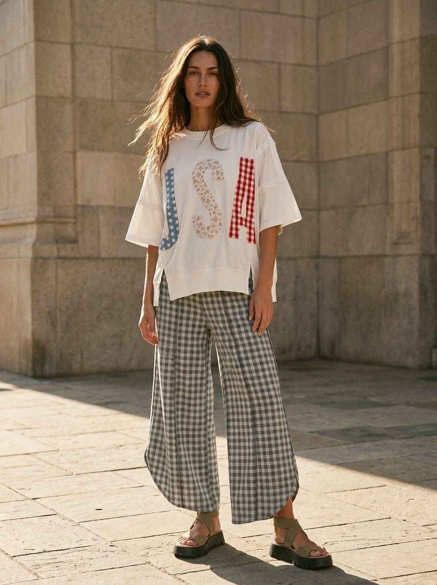 Larkin USA Oversized Top - Westly