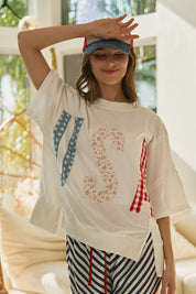 Larkin USA Oversized Top - Westly
