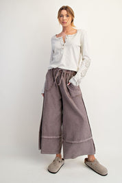 Laurel Mineral Washed Palazzo Pants - Westly