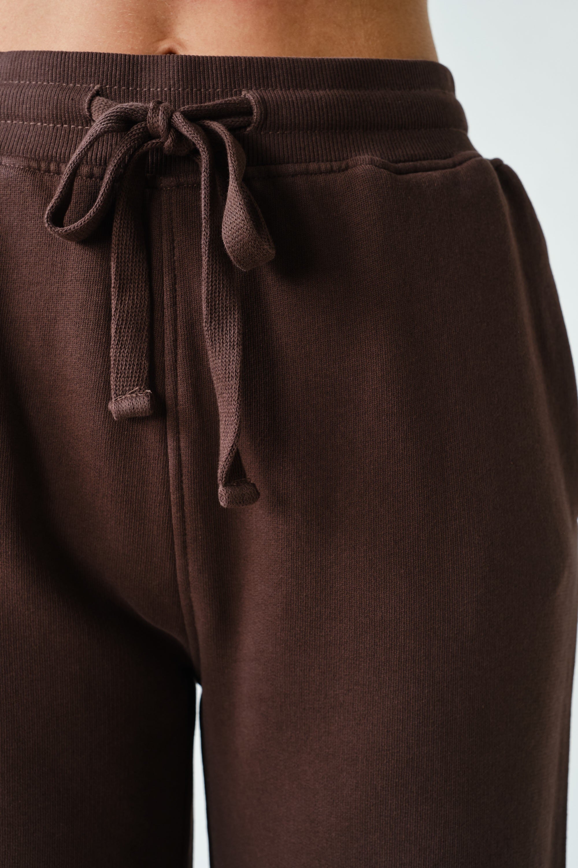Lazy River Washed Wide Leg Sweatpants in Coffee Bean, photo 4