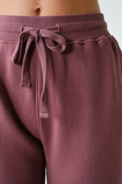 Lazy River Washed Wide Leg Sweatpants in Rosewood, photo 4