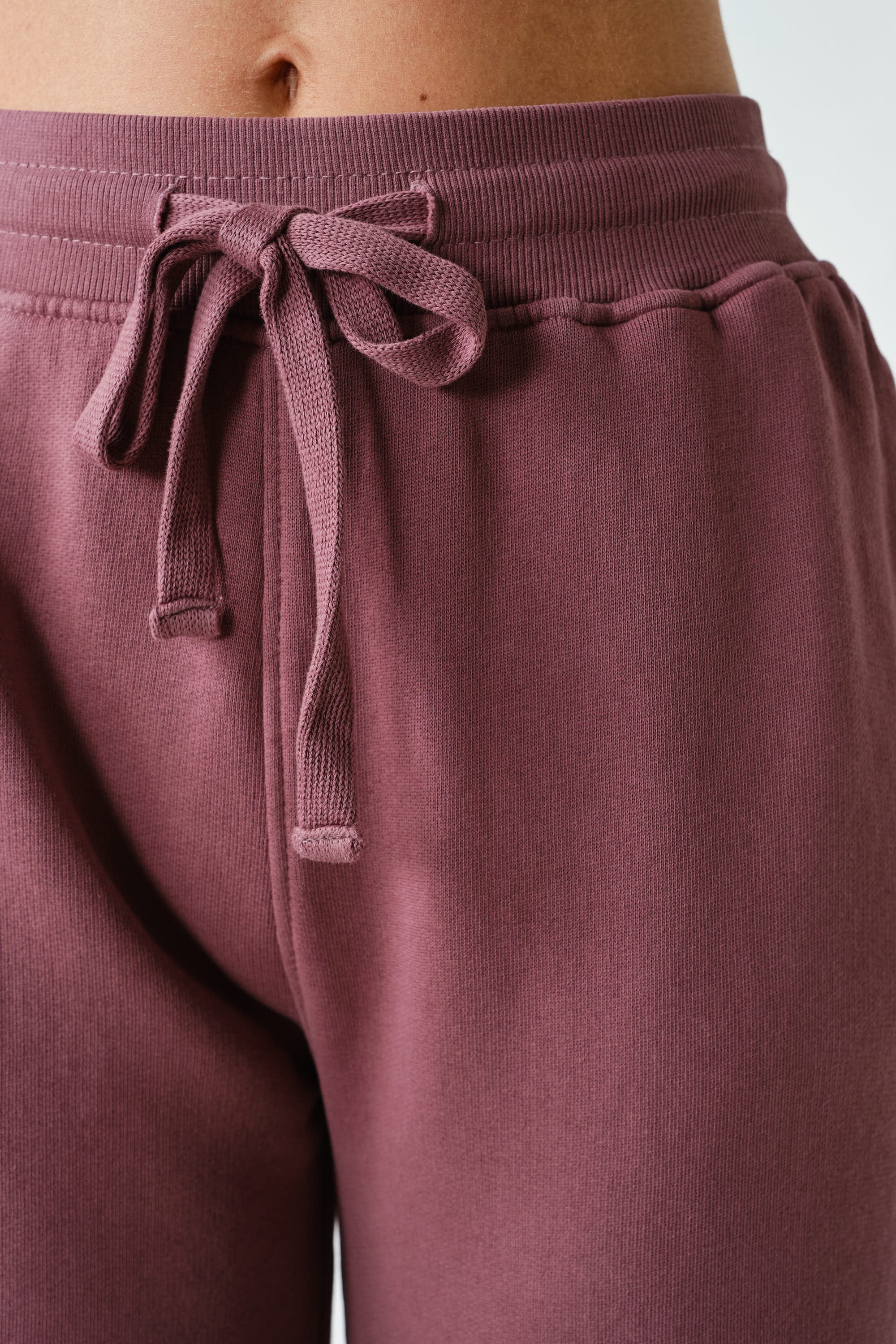Lazy River Washed Wide Leg Sweatpants in Rosewood, photo 4