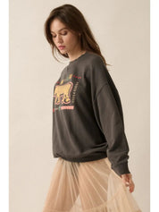 Le Tigre Oversized Graphic Sweatshirt - Westly
