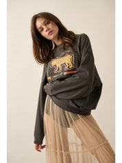 Le Tigre Oversized Graphic Sweatshirt - Westly