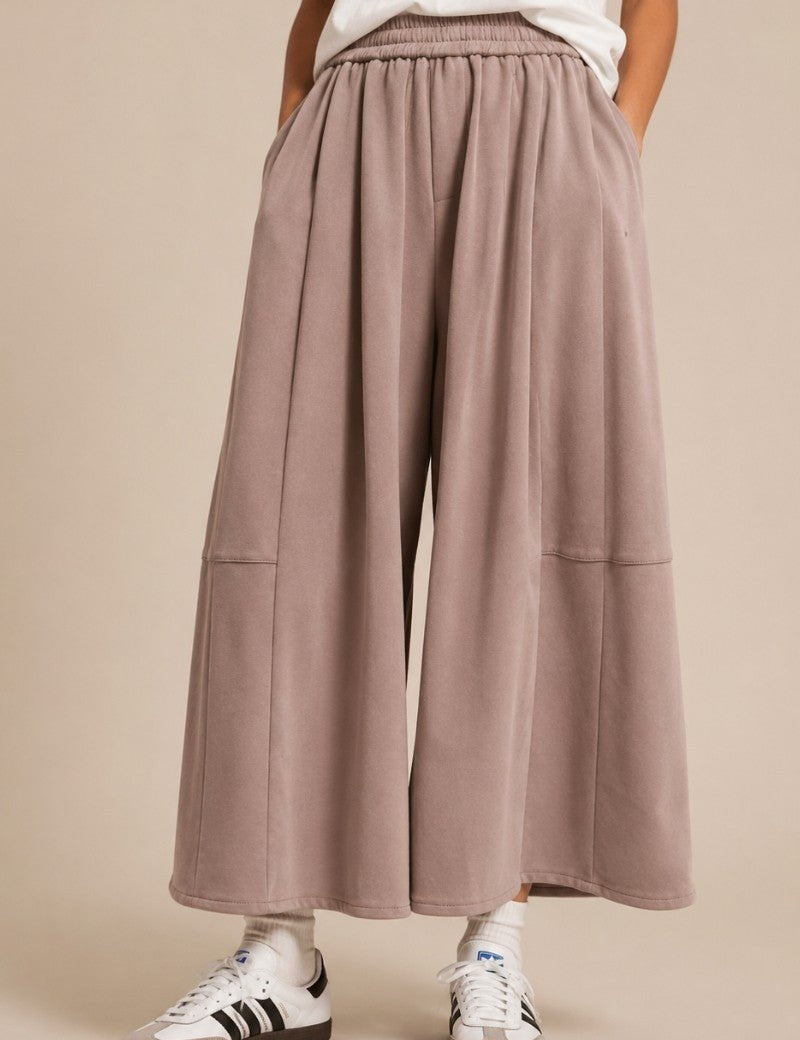 Leisure Hours Tiered Wide Leg Lounge Pants - Westly
