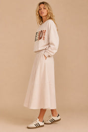 Leisure Hours Tiered Wide Leg Lounge Pants - Westly