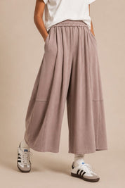 Leisure Hours Tiered Wide Leg Lounge Pants - Westly