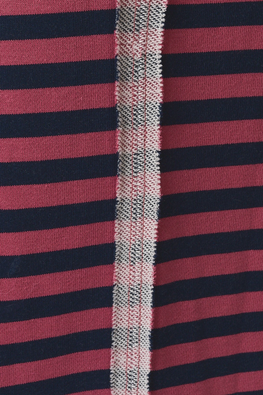 Leisureline Wide Leg Lounge Pants - Pink Navy Stripe
