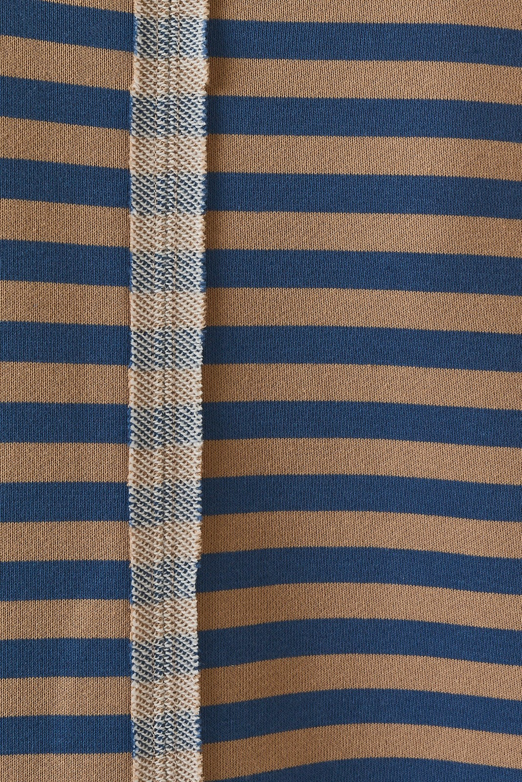 Leisureline Wide Leg Lounge Pants - Tan Blue Stripe